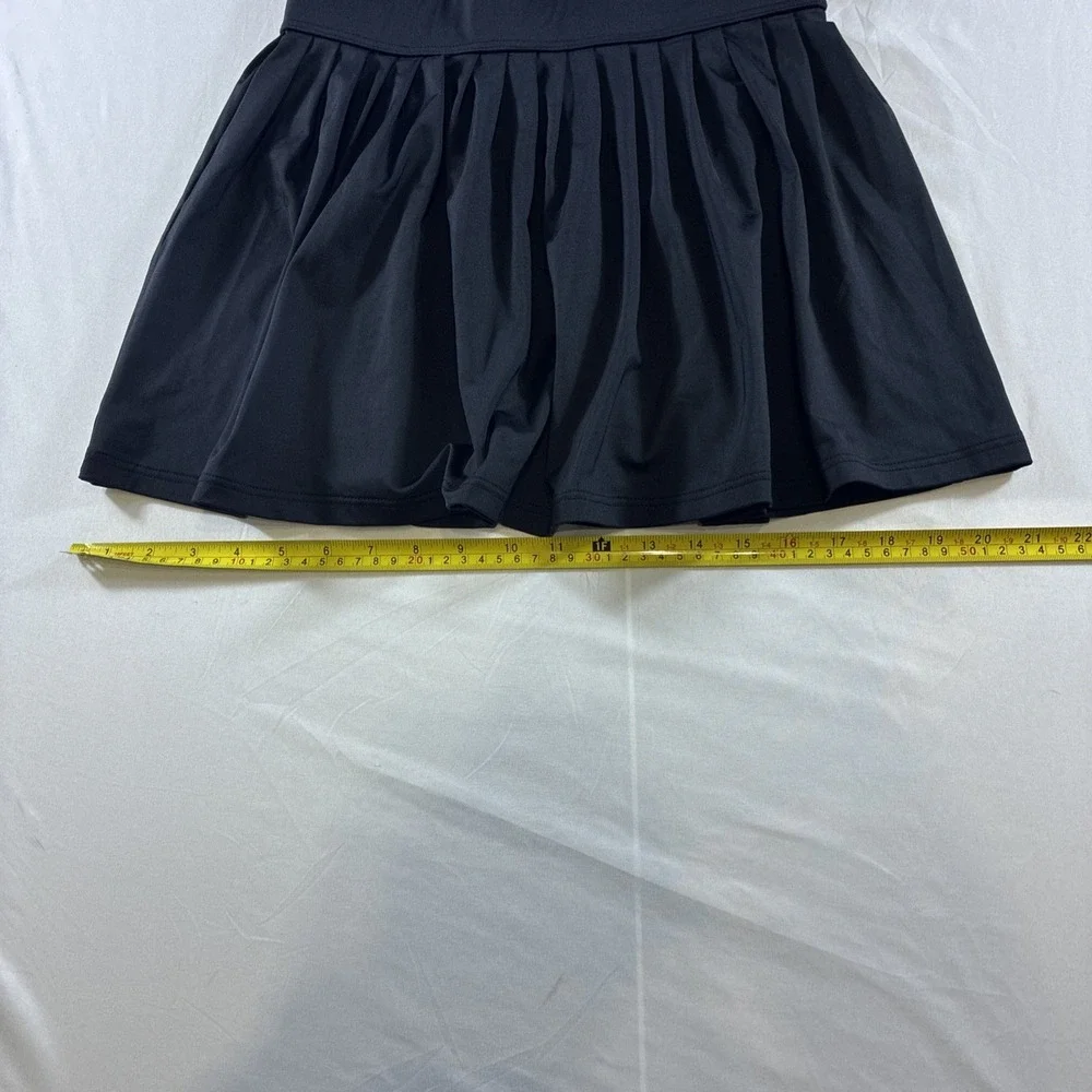 Kate Spade‎ New York Dive Right In Black Pleated Swim Skirt Small